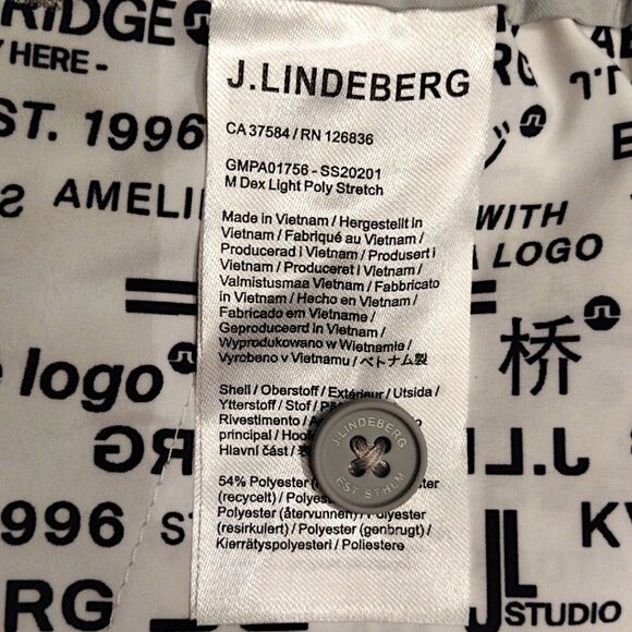 J. LINDEBERG Dex-Light Poly Stretch Shorts, Size 34, Stone Grey, NWT - Picture 7 of 9